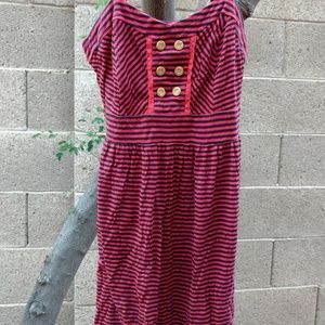 [Xhilaration] Orange & Black Striped Mini Dress